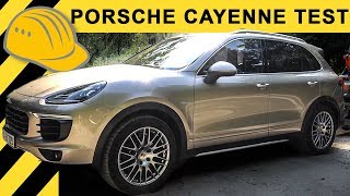 PORSCHE für die BAUSTELLE TEST Porsche Cayenne Diesel mit 35 Tonnen Anhänger [upl. by Yahs]