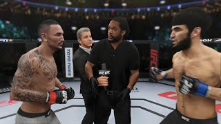 Max Holloway vs Zabit Magomedsharipov Full Fight  UFC 4 Simulation [upl. by Nalro]