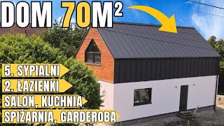 DOM 70m2 BEZ POZWOLENIA 5 sypialni salon z aneksem 2 łazienki i spiżarnia Jak oni to zrobili [upl. by Ontine]