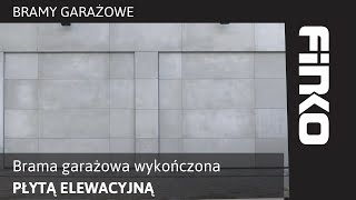 Brama garażowa wykończona płytą elewacyjną [upl. by Joella]