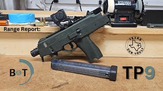 Range Report BampT TP9 Pistol BampTs modernization of the Steyr TMP from the 1980s [upl. by Ailic838]