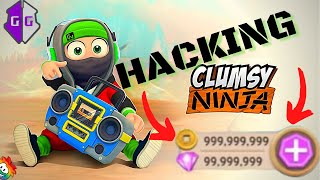 INFINITE coins and gems in CLUMSY NINJA glitch game guardian [upl. by Claman]