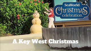 Key West Christmas Dolphin Adventures Preshow Holidays 4K SeaWorld Orlando Christmas Celebration [upl. by Darren]