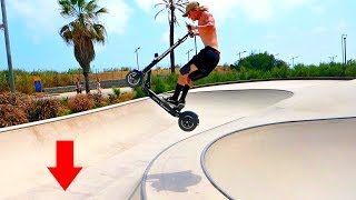 ELECTRIC SCOOTER TRICKS AT SKATEPARK [upl. by Moss]