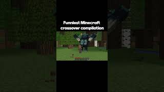 Funniest Minecraft Crossover Compilation Part 2 minecraft minecraftmemes [upl. by Idissak59]