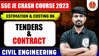 SSC JE 2023  Estimation and Costing  Tenders amp Contract  Civil Engineering [upl. by Theodore745]