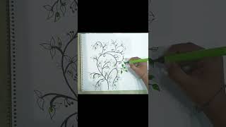 Leaf pattern design 🌿youtubeshorts leaf drawing shorts [upl. by Andros]