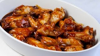 Receta de pollo en salsa BBQ con cerezas  Recipe chicken in BBQ sauce with cherries [upl. by Aneema]