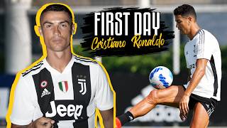 First Day As A Bianconero  Welcome Cristiano  Juventus [upl. by Ahc680]