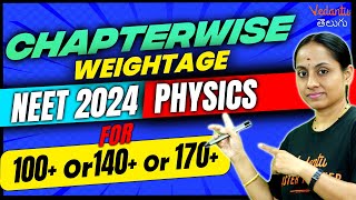 NEET 2024  NEET 2024 Physics Chapterwise Weightage  Vedantu Telugu  EAMCET 2024 [upl. by Diane-Marie]