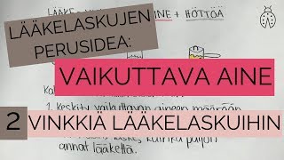 Vaikuttava aine eli lääkeaine on avain lääkelaskujen ratkaisemiseen 💊  Matikkapirkko [upl. by Viole323]