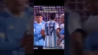 PICANTE CRUCE ENTRE UGARTE Y DE PAUL 🔥  ARGENTINA 02 URUGUAY  ELIMINATORIAS MUNDIAL 2026 [upl. by Orelle]