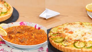 Quiche courgette poulet Borghol Brownies  Koujinet Elyoum m3a malek 04 Ep 15 [upl. by Adnilev]