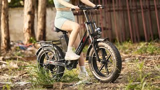 PHNHOLUN C6 Pro Electric Bike 1000W Motor 48V 17Ah Removable Battery 2040 Fat Tires Electric Bike [upl. by Anivad]