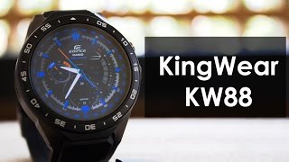 KingWear KW88 Review Battery test a High Quality Budget Android Smartwatch Under 100 [upl. by Stauder341]