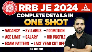 RRB JE 2024 NotificationRRB JE 2024 Vacancy Syllabus Exam Pattern Age Limit all info by Rk sir [upl. by Merceer247]