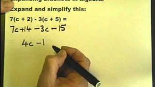 Expanding brackets in algebra Lesson 12 part 2 Foundation Maths [upl. by Chuu113]