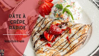 Recette de pâte à crêpe rapide Pour un gouter gourmad [upl. by Lanaj]