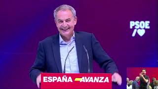 Zapatero “El día que nació Pedro Sánchez ya lo estaban criticando No se recuerda tanto insulto” [upl. by Cyn]