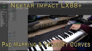 Nektar Impact LX88 Pad MappingVelocity Curves [upl. by Fesoj]