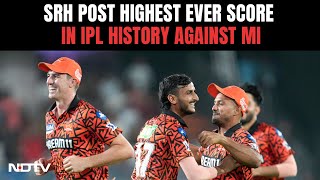 IPL 2024 SRH vs MI Sunrisers Hyderabad Post Highest Ever IPL Score Against Mumbai Indians [upl. by Salvucci15]