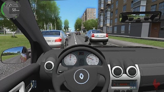 City Car Driving  Renault Logan  Street Racing [upl. by Reade293]