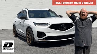 2023 Acura MDX Type S Full Function Werk Exhaust [upl. by Olodort]