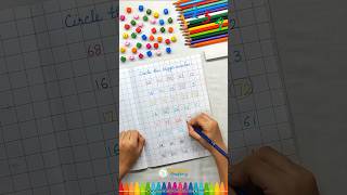 🎯Circle the Bigger Number 🔢 Worksheets for Kindergarten🍎 shorts kids fun study viral maths yt [upl. by Enoved587]