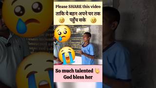 😢🙏 Please help this sister help share talent girl youtubeshorts viralgirl trendingshorts [upl. by Vallo724]