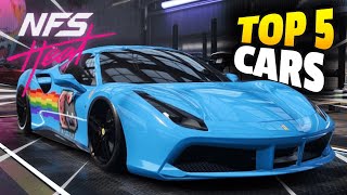 Top 5 Fastest Cars in Need for Speed Heat  NFS Heat Best Cars [upl. by Xantha540]