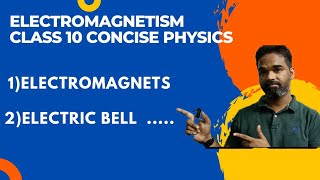 electromagnetism class 10 Concise physics electromagnets working of electric bell icse selina [upl. by Schaffer]