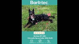 Barktec Citronella Spray Collar The Safe and Effective Training Tool [upl. by Enomad]