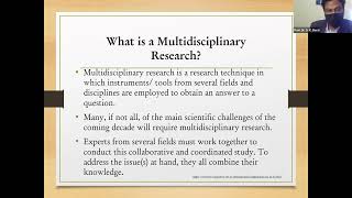 What is Multidisciplinary Research [upl. by Eyllib]