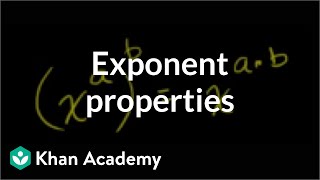 Exponent properties 3  Exponent expressions and equations  Algebra I  Khan Academy [upl. by Rossy]