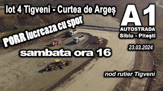 autostrada A1 Sibiu Pitesti  lot 4 Tigveni  Curtea de Argeș  zona nod rutier Tigveni [upl. by Akiemat]