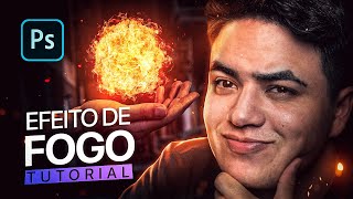 Truque Revelado Crie FOGO 🔥 no Photoshop  Tutorial para iniciantes 2023 [upl. by Anerbas]