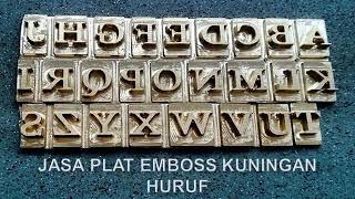 Cara Membuat Plat Emboss kuningan Alumunium 082257391559 [upl. by Rudy519]