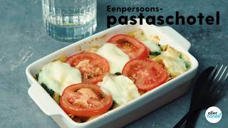 Eenpersoons pastaovenschotel  Allerhande [upl. by Zebadiah845]