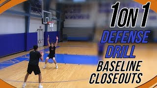 1 on 1 Defense Drill  How To Become A Lockdown Defender [upl. by Crofoot551]