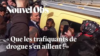 Macron à Marseille  quotLe but  Cest que les trafiquants de drogue sen aillentquot [upl. by Armond860]