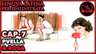 Lingua Latina Per Se Illustrata Cap7 Puella amp Rosa  LLPSI FAMILIA ROMANA [upl. by Nodlew]