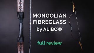 RAW POWER BOW 🏹 Mongolian Fibreglass Bow by Alibow review archery test [upl. by Anelet]