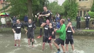 River football takes place in BourtonontheWater [upl. by Aisenat]