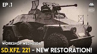 WORKSHOP WEDNESDAY Restoring the ONLY SdKfz 221 Light Armoured Car in the world [upl. by Irabaj]