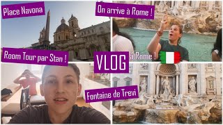 Italie  Rome Vlog 6  Notre arrivée à Rome on fait des voeux [upl. by Yreved]