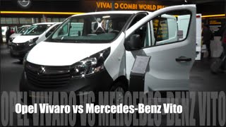 Opel Vivaro 2015 vs MercedesBenz Vito 2015 [upl. by Yseulta67]