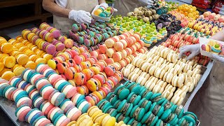 이곳 역대급입니다 하루 1000개씩 판매되는 다양한 뚱카롱 만들기  Amazing A macaron shop that sells 1000 macaroons a day [upl. by Odelia]