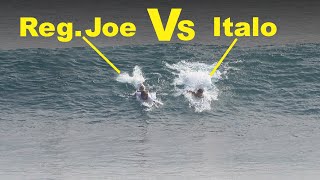 Paddle Battle With Italo Ferreira First Wave  Uluwatu [upl. by Maryrose]