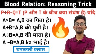 रक्त संबंध ट्रिकBlood Relation Reasoning Trickreasoning tricksSmartstudyplatform98 [upl. by Felt691]