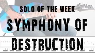 Solo Of The Week 12 Megadeth  Symphony of Destruction tab [upl. by Tloc]